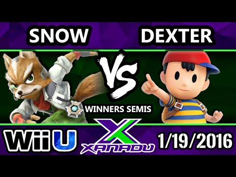 S@X 133 - Snow (Fox) Vs. Dexter (Ness) SSB4 Winners Semis - Smash Wii U - Smash 4