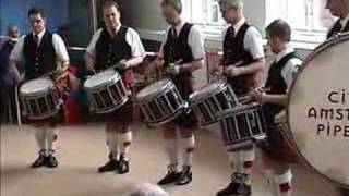 preview picture of video 'City of Amsterdam PipeBand Drumcorps at CWC 2008'