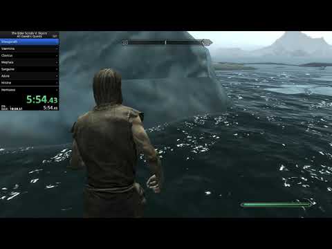 Skyrim All Daedric Quests Speedrun in 1:29:22 IGT