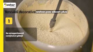 weberpas silicon plus - tencuiala decorativa siliconica - generatie noua