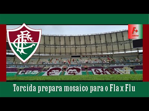 Veja o Mosaico que a  torcida do fluminense preparou para o Fla x Flu da final do Carioca.