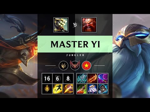 Master Yi Jungle vs Gragas: Triple Kill, Dominating - VN Grandmaster Patch 14.24