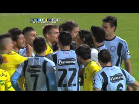 Barrios vio la roja. Belgrano 1 - Defensa 0. Fecha 27. Primera División 2015. FPT.