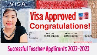 Visa Approved 🇺🇸 | Successful Teacher Applicants 22-23 | Alissa Lifestyle Vlog