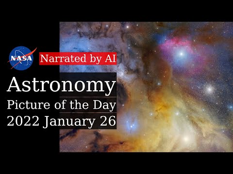 APOD: 2022-01-26 - Stars, Dust, and Gas Near Antares (Narrated by Salli)