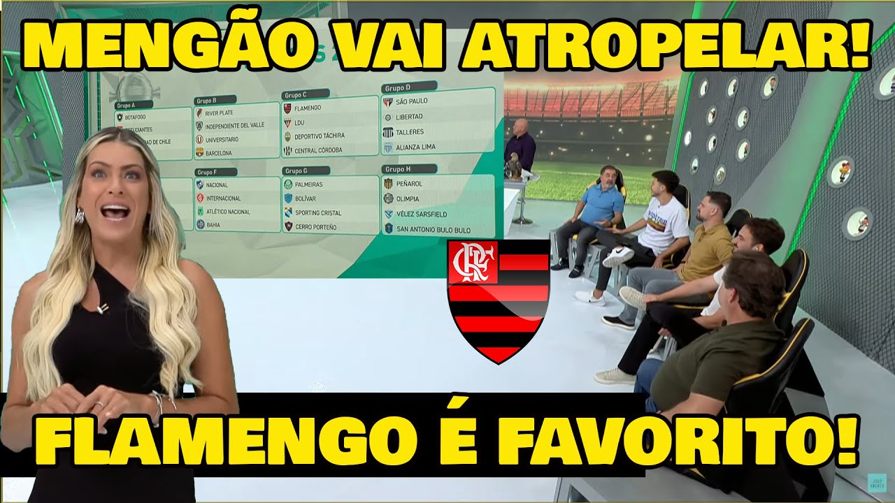 IMPRENSA PAULISTA: O FLAMENGO É O GRANDE FAVORITO NA LIBERTADORES! ESSE GRUPO É...