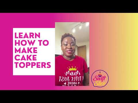 Want to learn how to make cake toppers using Cricut design space?