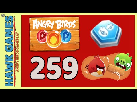 Angry Birds Stella POP Bubble Shooter Level 259 - Walkthrough, No Boosters
