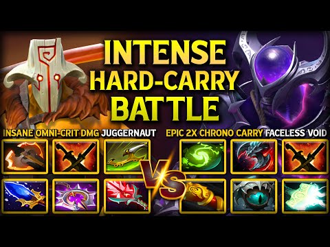 INTENSE HARD-CARRY BATTLE | INSANE OMNI-CRIT JUGGERNAUT VS. EPIC 2X CHRONOSPHERE FACELESS VOID DotA2