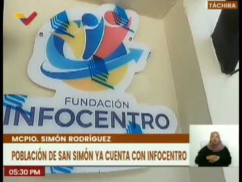 Táchira | Inauguran infocentro para beneficiar a más de 3 mil familias del mcpio. Simón Rodríguez