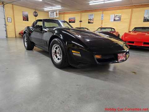 1981 Black Corvette Black Interior 4spd T Top Video