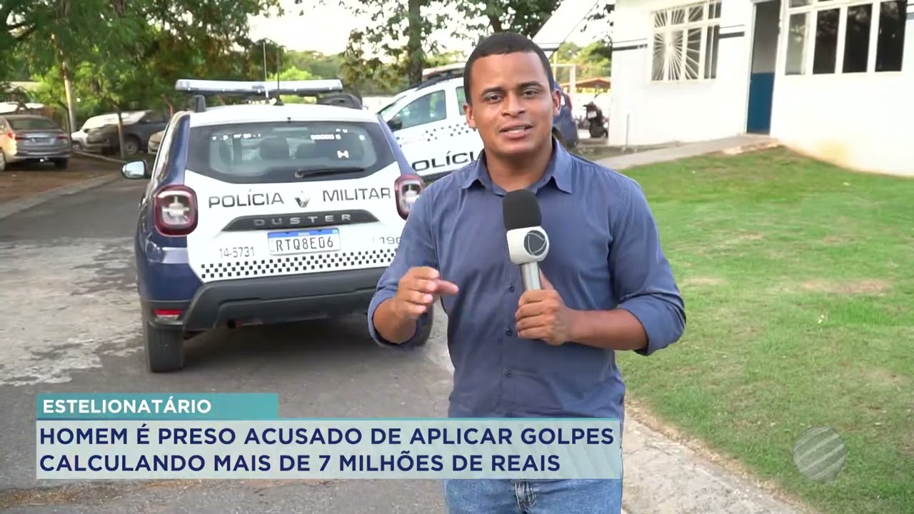 HOMEM É PRESO ACUSADO DE APLICAR GOLPES CALCULANDO MAIS DE 7 MILHÕES DE REAIS