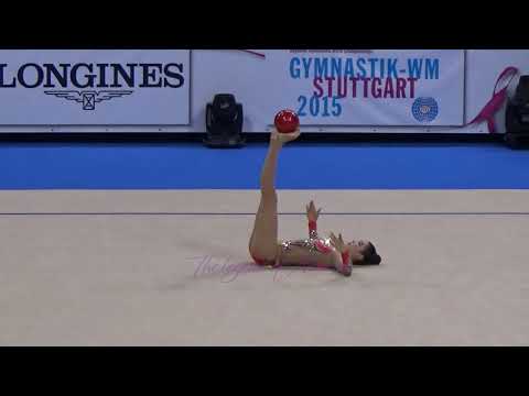 CHUN Song E (KOR) ball - 2015 Stuttgart worlds Qualifs