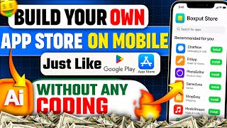 Create Your Own App Store Free | Mobile se AI App Store Banaye Without Coding