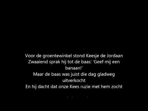 Keesje de Jordaan(bananenlied)- met tekst