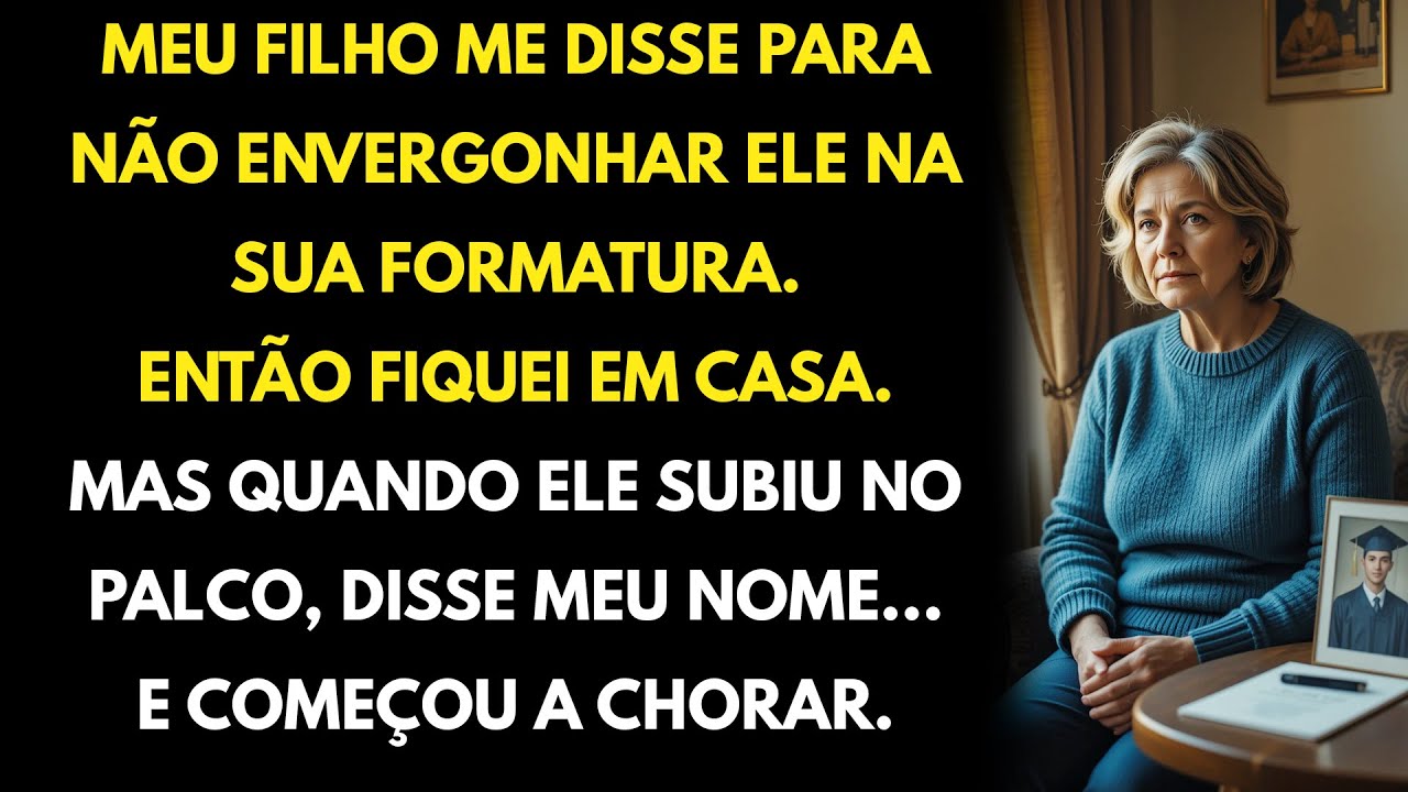 Meu filho me pediu para não ir à sua formatura, mas suas palavras no palco mudaram tudo para sempre