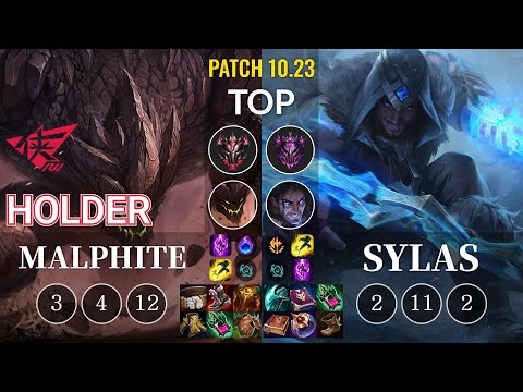 RW Holder Malphite vs Sylas Top - KR Patch 10.23