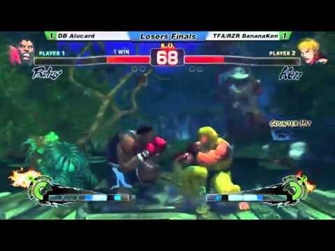 [01/14/12] MI Ranbats SSFIV:AE Losers Finals: DB Alucard vs. TFA|RZR BananaKen