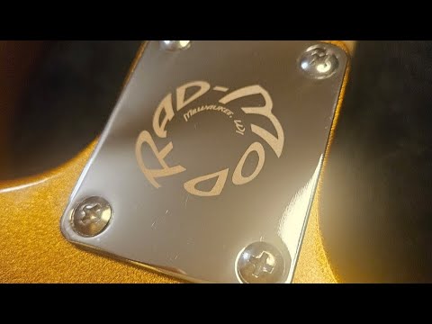 Rad-Mod Guitars Miltown Wave Gold 1 of 5 + Hard Case image 8