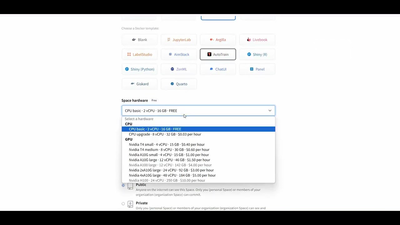 HF Autotrain Video 1A: Building an Intent Classifier with BERT and Hugging Face - Create a HF space