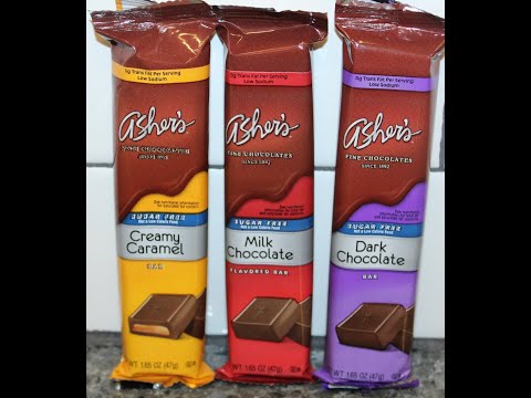 Asher’s Sugar Free Bar: Creamy Caramel, Milk Chocolate & Dark Chocolate Review