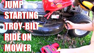 Jump Starting Troy Bilt Mower