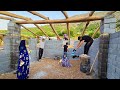 Installing Wooden Beams for Milad and Mahin's Roof | Amir's Family Teamwork