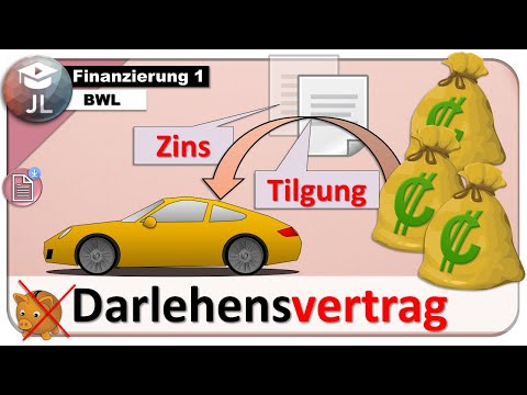 Darlehen einfach erklärt [Zins Tilgung Geldmittelabfluss]