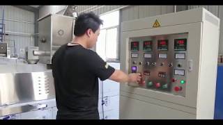 Pet food extruder machine youtube video