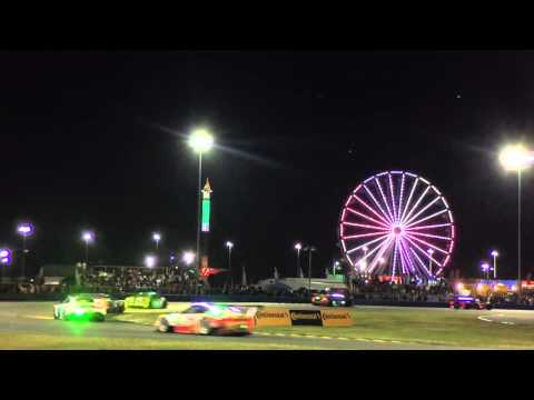 2016 Rolex 24 at Daytona - Night Racing Full Course Caution - International Horseshoe Turn
