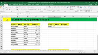 SUM IF FUNCTION | FORMULA
