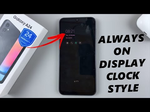 How To Change Always On Display Clock Style On Samsung Galaxy A24