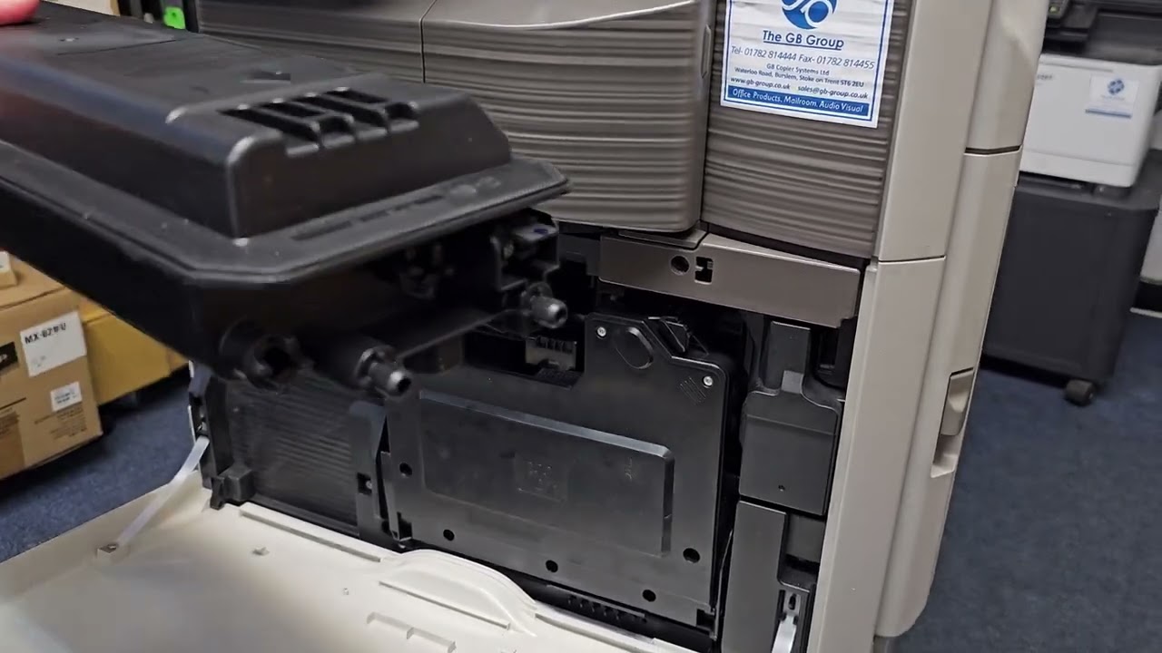 Replacing Toner Sharp MX-M364, M464 And MX-M564