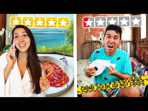 SOPRAVVIVIAMO NELL’ HOTEL 1 STELLA VS HOTEL 5 STELLE! *hotel ricchi vs poveri*