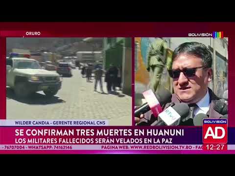 Confirman tres fallecidos tras enfrentamiento en Huanuni
