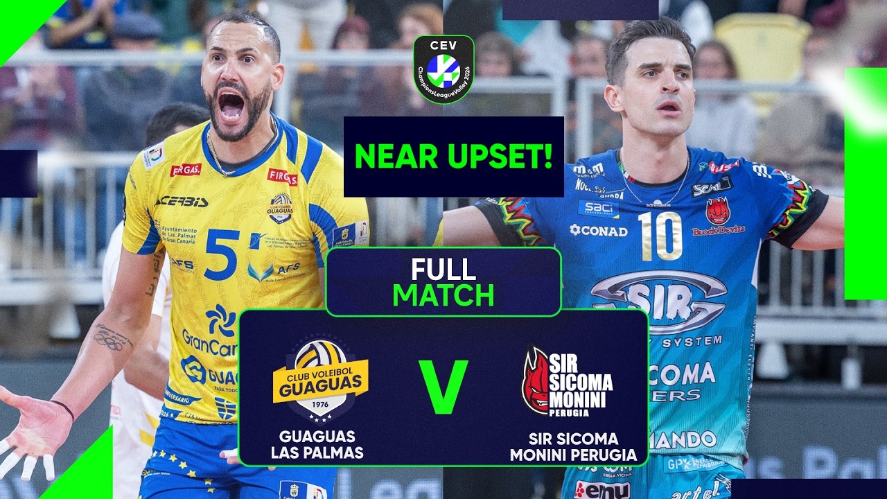Full Match | Guaguas LAS PALMAS vs Sir Sicoma Monini PERUGIA | CEV Champions League Volley Men 2026