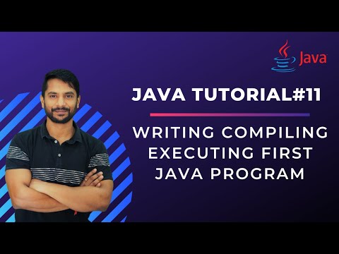 Writing Compiling Executing First Java Program In Hindi