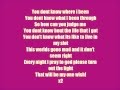 Shystie - One Wish Lyrics 