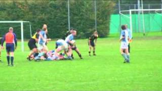 preview picture of video 'Rugby 2010 Dwingeloo - Spakenburg 23-10-2010 samenvatting.mp4'