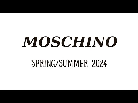 "Moschino Spring Summer 2024"