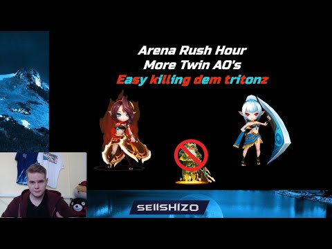 Summoners War - Arena Rush Hour G3: Twins AO upgrade? Runes at the end!