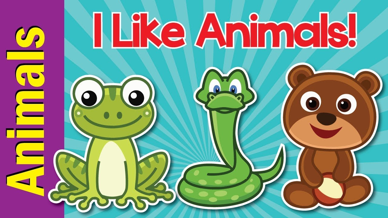 I Like Animals | Animals Song for Kids | Learn 12 Animal Names | ESL for Kids | Fun Kids English