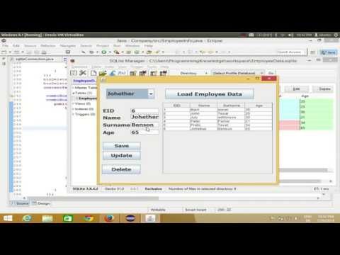 Java Eclipse GUI Tutorial 15 Show Values in JTextField if select JComboBox