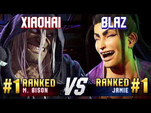SF6 ▰ XIAOHAI (#1 Ranked M.Bison) vs BLAZ (#1 Ranked Jamie) ▰ High Level Gameplay