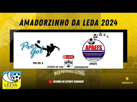 AMADORZINHO DA LEDA 2024 - PRO GOL X APAEFS - CATEGORIA SUB 12
