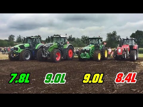 Deutz 9340 TTV vs FENDT 900 vs DEERE 9R vs FERGUSON 8700 - Which has better start in field??? - HD
