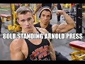 HEAVY ARNOLD PRESSES | Biggest Bodybuilder Skater?