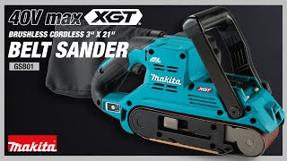 Makita 40V max XGT® 3" x 21" Belt Sander, AWS® Capable (GSB01)