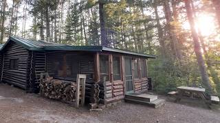 Solo Camping in Remote Cabin in the Woods
