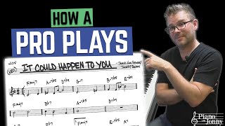 Pro Jazz Pianist Breaks Down How He Plays "It Could Happen to You"